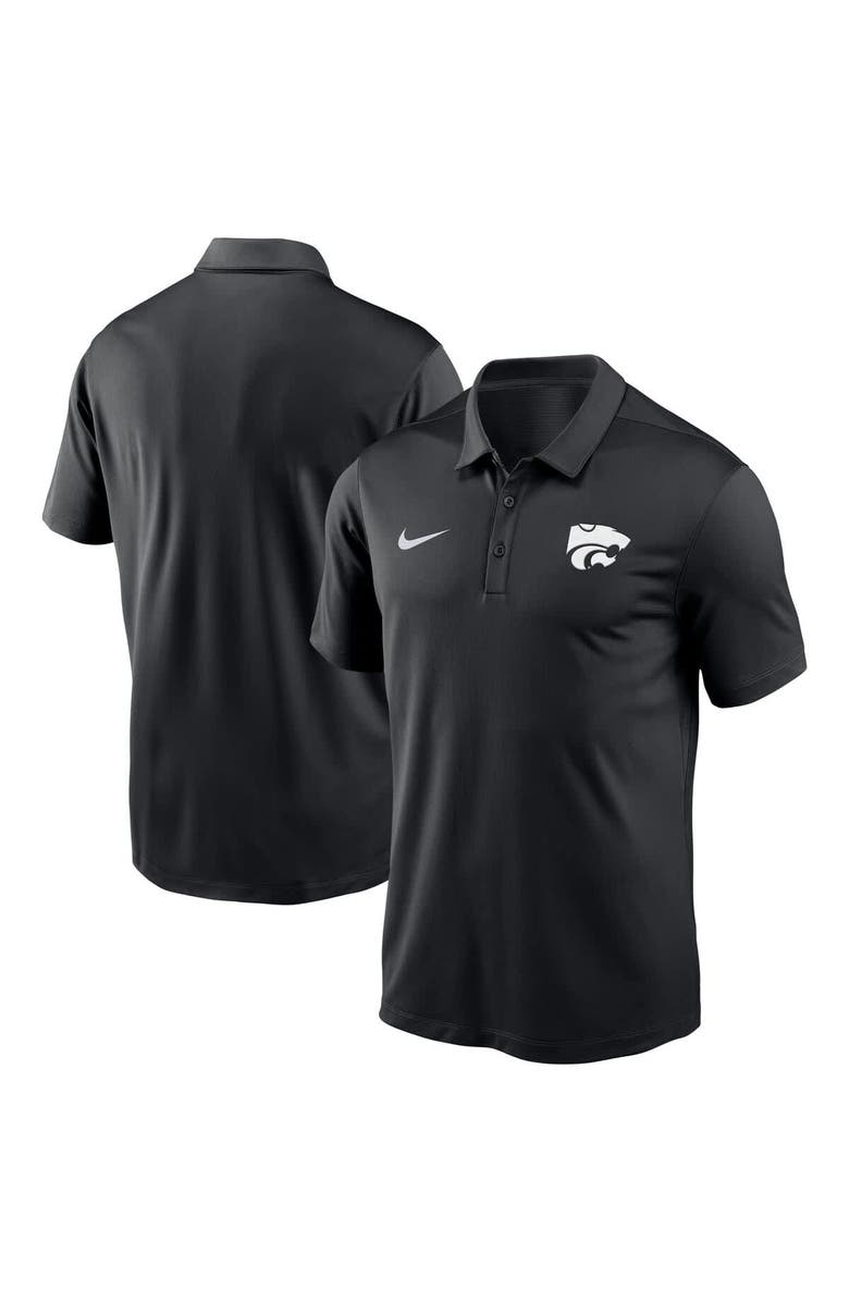 Nike Men's Nike Black Kansas State Wildcats Victory Solid Performance Polo, Main, color, Black