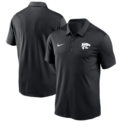 Men's Nike Black Kansas State Wildcats Victory Solid Performance Polo