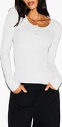 SKIMS Cotton RIb Scoop Neck Henley