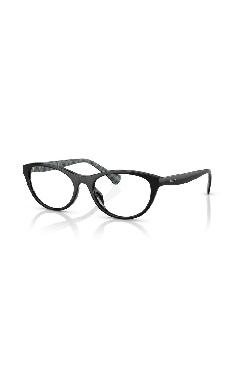 RALPH 53mm Oval optical glasses, Main, color, Black