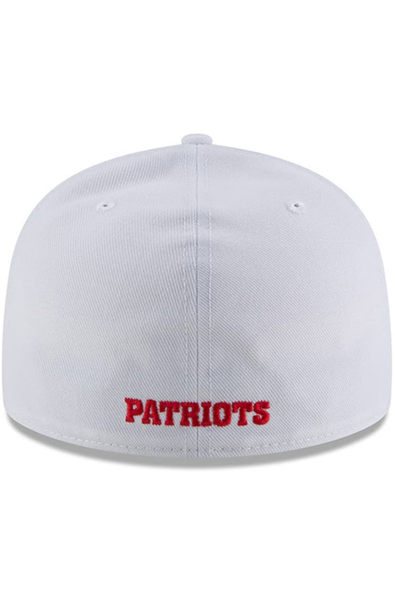 New Era Men's New Era White New England Patriots Throwback Logo Omaha 59FIFTY Fitted Hat, Alternate, color, 