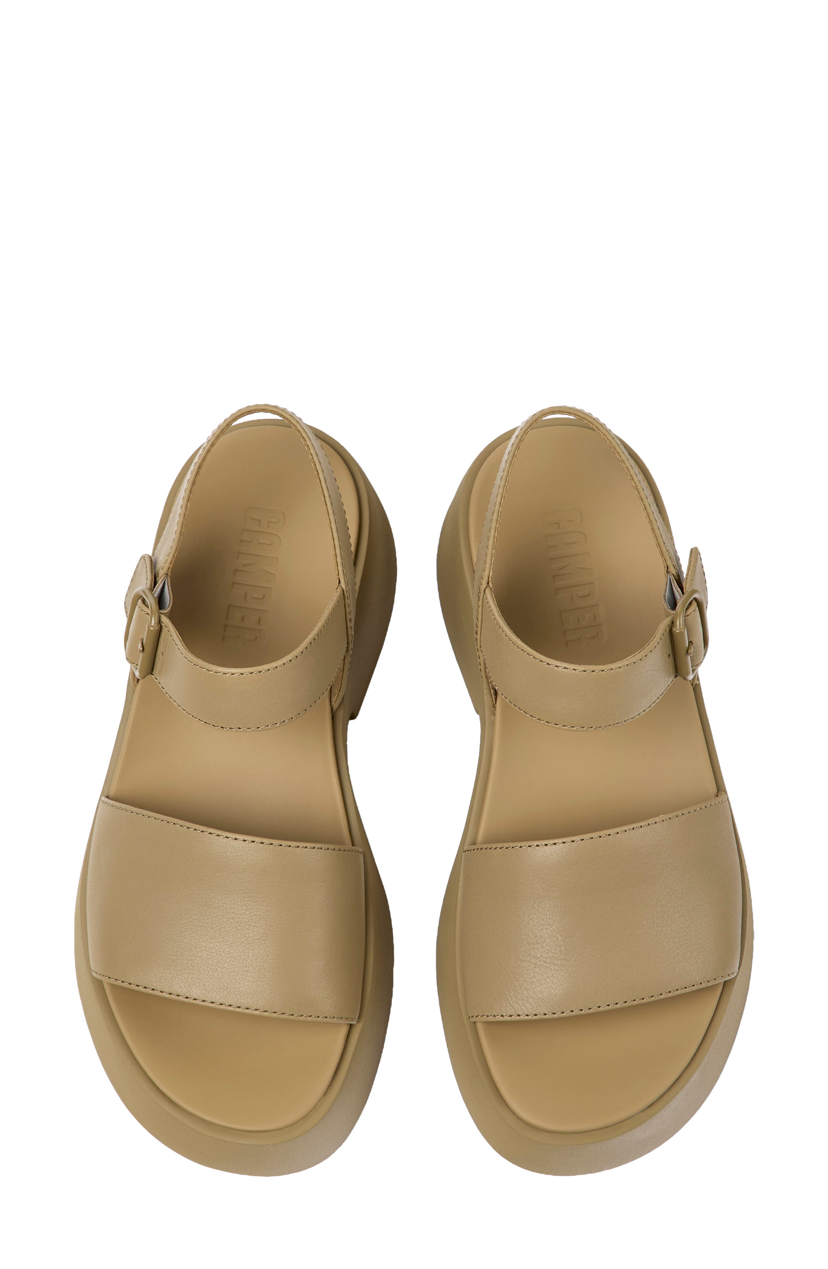 Tasha Ankle Strap Wedge Sandal, Alternate, color, MEDIUM BROWN