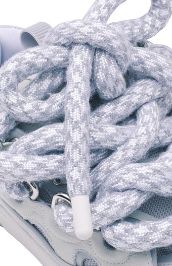 Curb Sneakers In Leather With Snake Laces For Women
