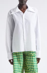 COMING OF AGE Nylon Blend Snap-Up Shirt