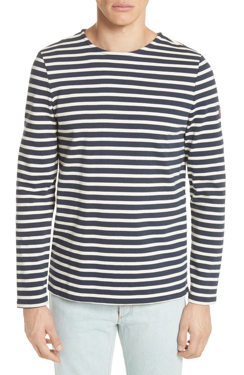 A.P.C. Marinière Matt Stripe Long Sleeve T-Shirt, Main, color, 