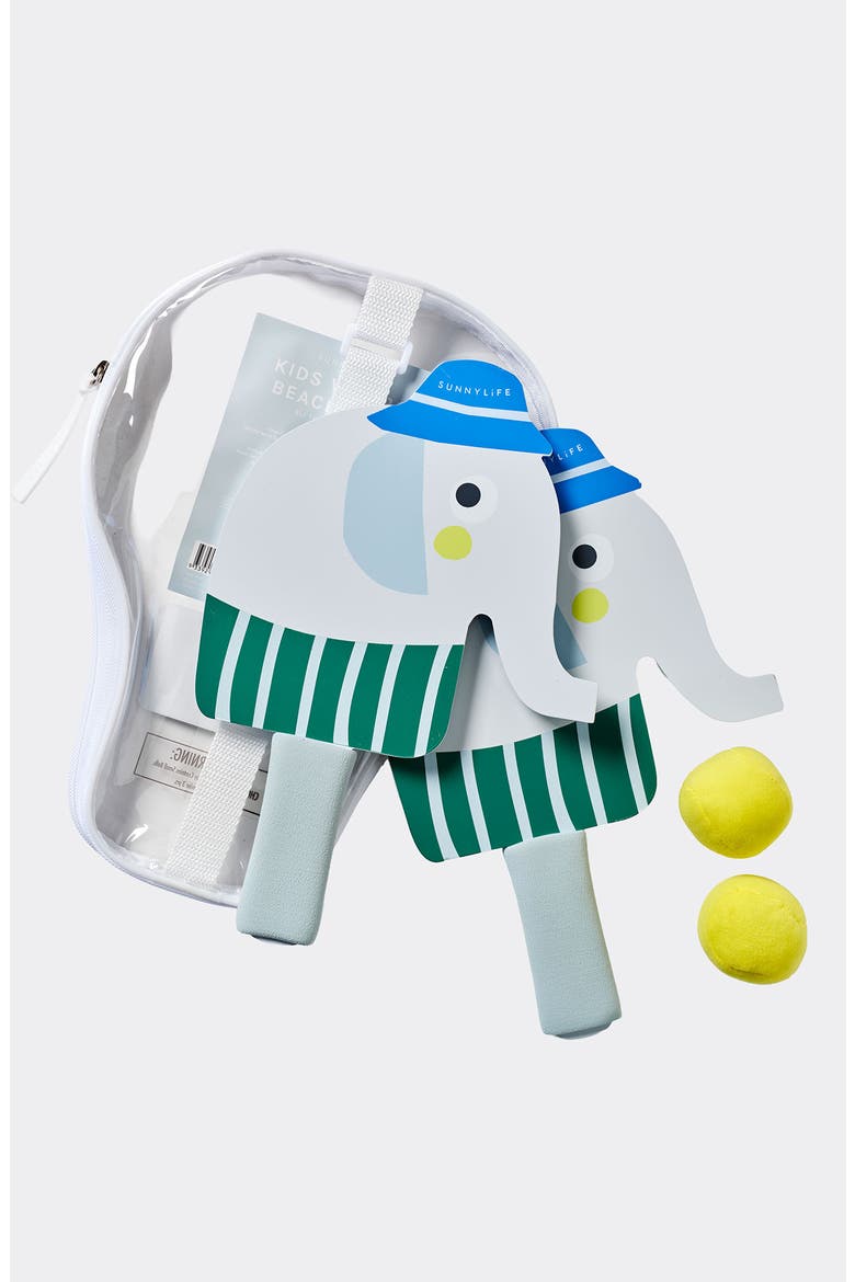 Kids' Eli the Elephant Beach Bats, Alternate, color, GREY