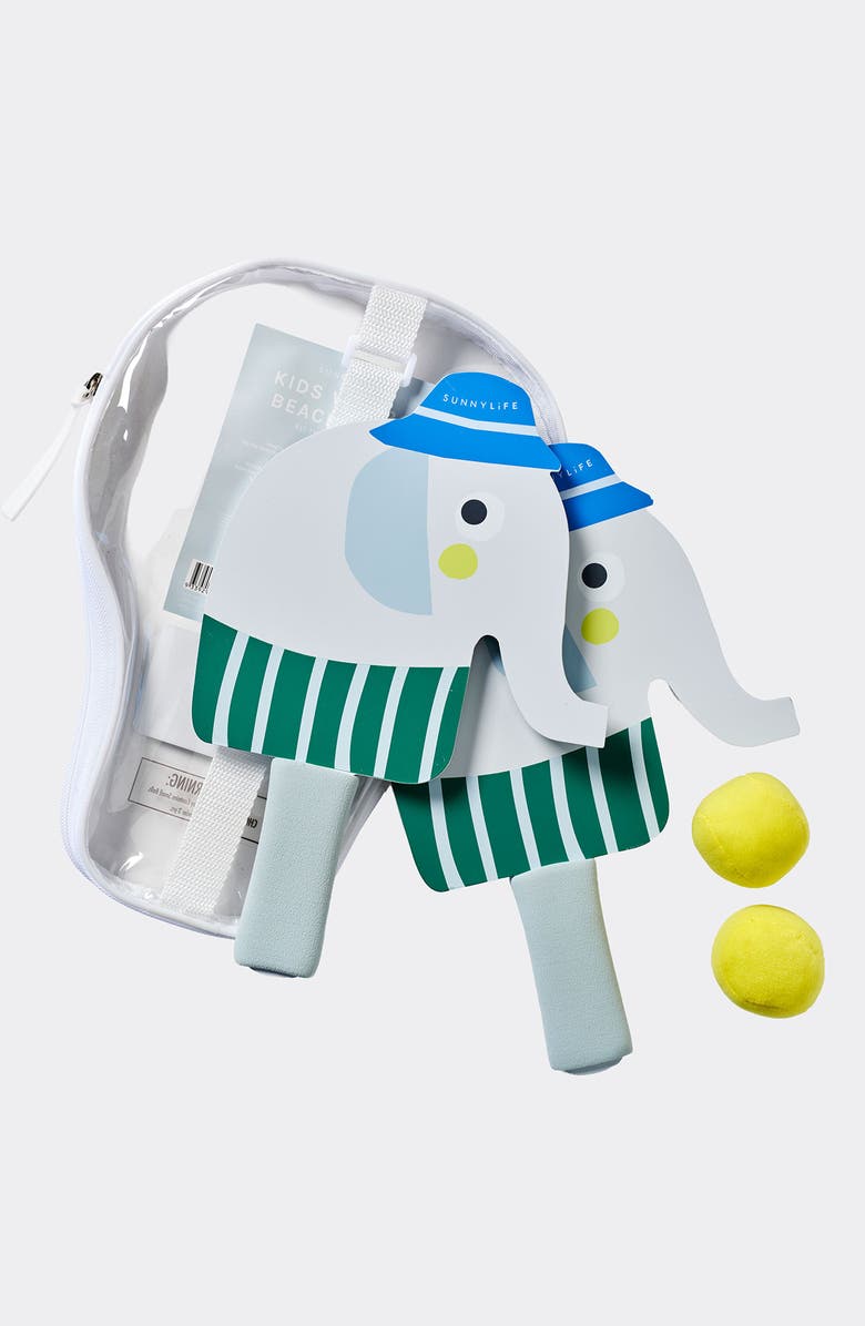 Sunnylife Kids' Eli the Elephant Beach Bats, Alternate, color, Grey