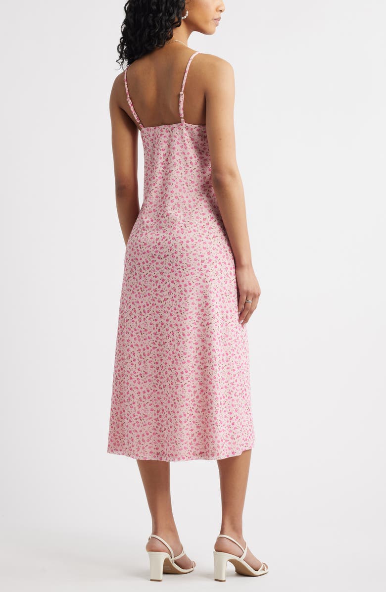 BP. Floral Print Slipdress, Alternate, color, Pink Balm Maggie Floral