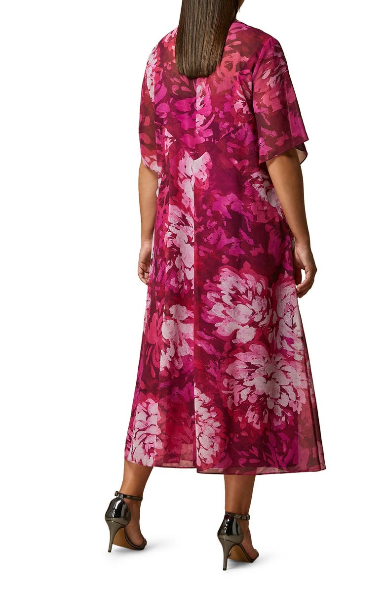 Marina Rinaldi Print Georgette Maxi Dress, Alternate, color,