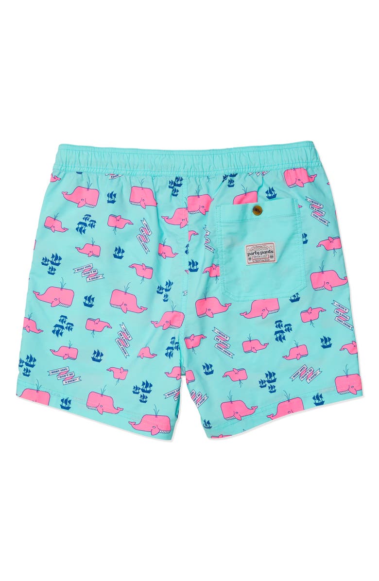 Party Pants Moby Swim Trunks, Alternate, color,