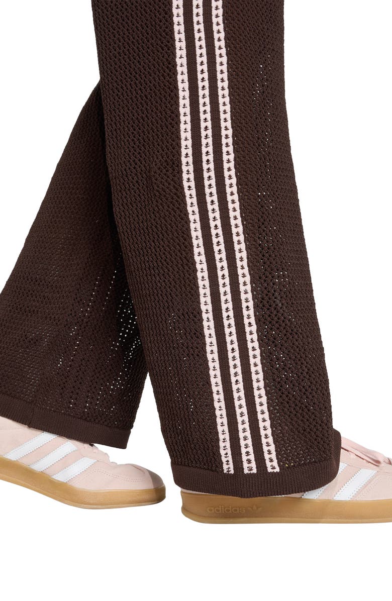 adidas Originals Firebird Open Knit Track Pants, Alternate, color, Aurora Coffee/ /