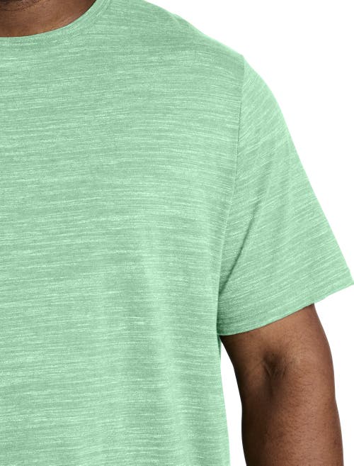Harbor Bay By Dxl Big & Tall Space-dyed T-shirt In Zephyr Green Spcedye