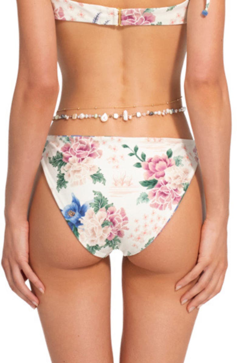 Agua Bendita Ilu Ivy Reversible Bikini Bottoms, Alternate, color, White