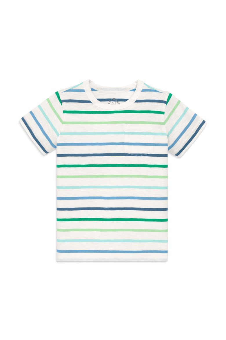 Kids Pocket Tee In Multi Stripe, Main, color, Cool Multi Stripe