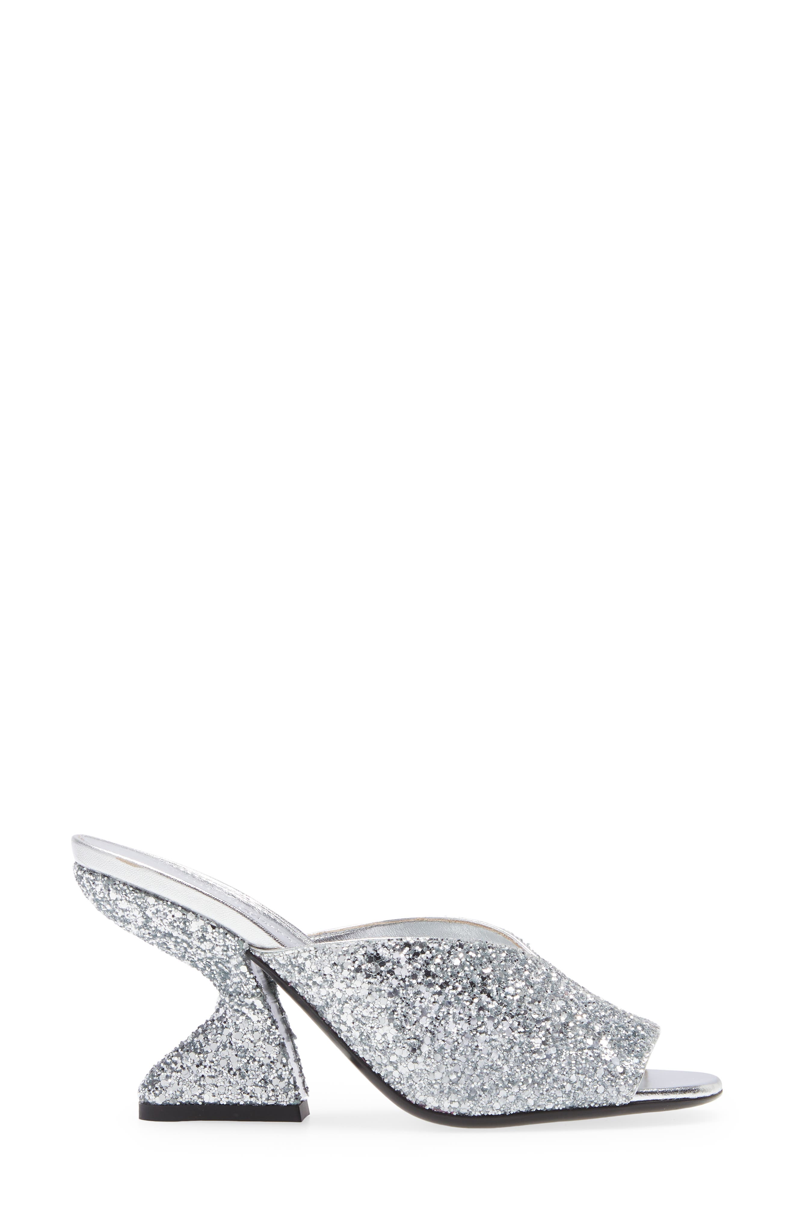 FERRAGAMO Salvatore Ferragamo Sansu Glitter F-Heel Sandal, Alternate, color, 