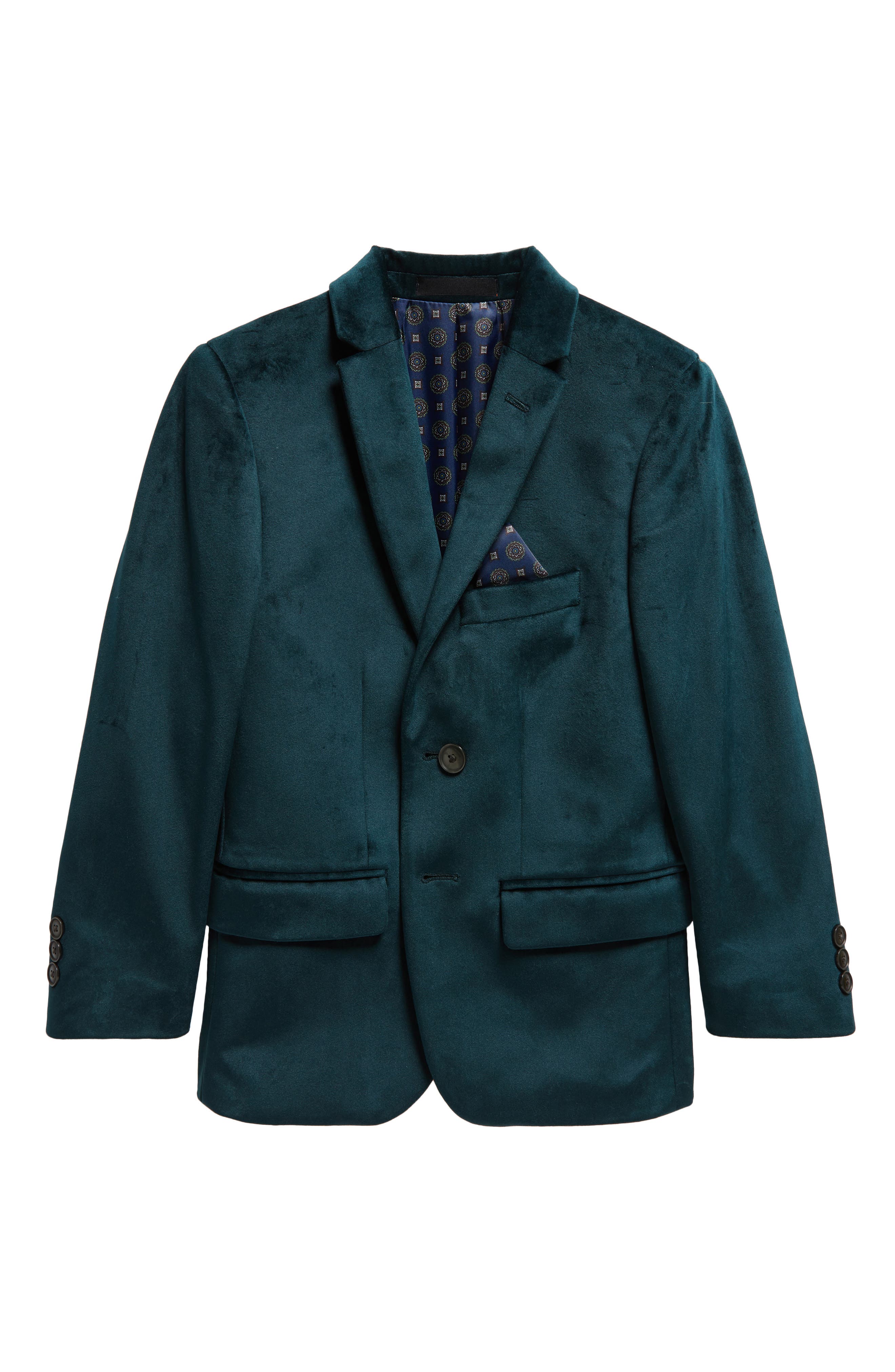 Kids' Evergreen Velveteen Dinner Jacket