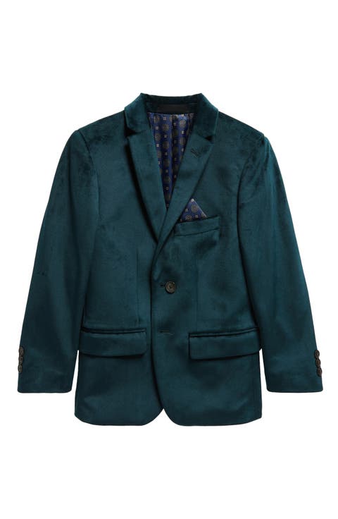 Kids' Evergreen Velveteen Dinner Jacket