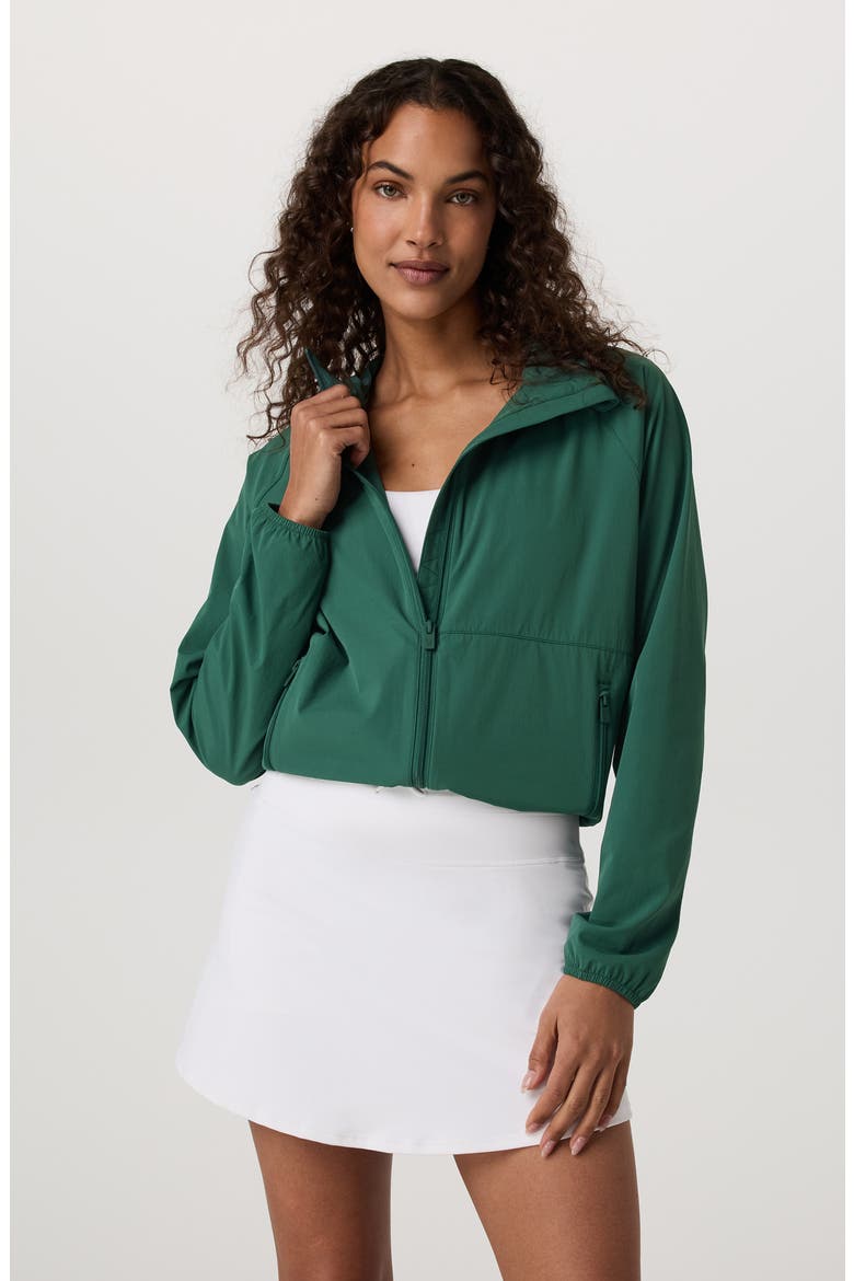 Renew Water Repellent Hooded Jacket, Alternate, color, VIRIDIAN