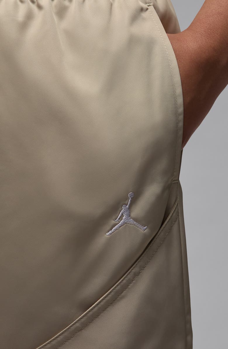 Jordan Brooklyn Water Repellent Pants, Alternate, color, Rattan/ White