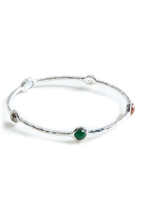 Wonderland 5-Stone Bangle Bracelet