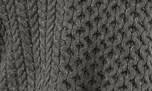 Blu Pepper Cable Knit Vest In Heather Grey