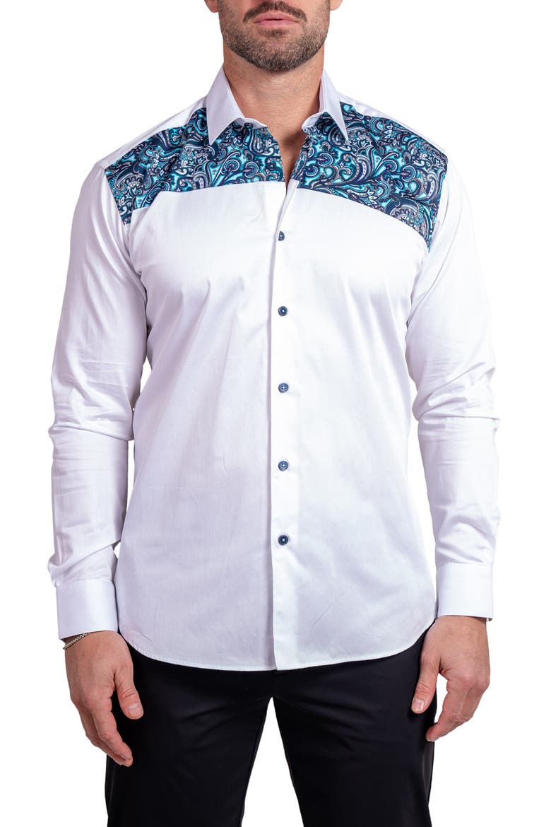 Blacklabel Ascension0070 White Button-Up Shirt, Main, color, WHITE