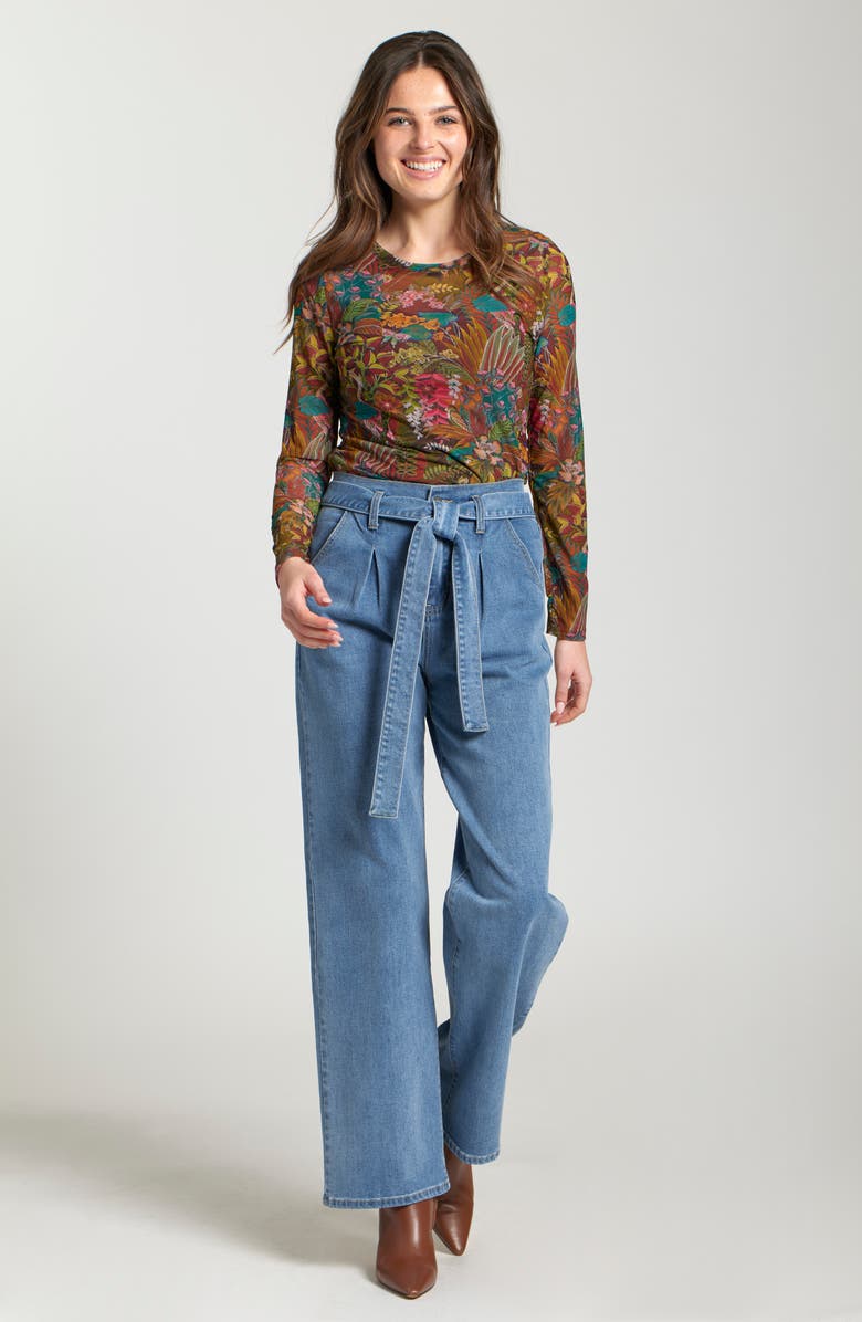 APNY Mesh Top, Alternate, color, Olive Multi