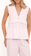 Petal & Pup Bristal Split Front Cotton & Linen Top