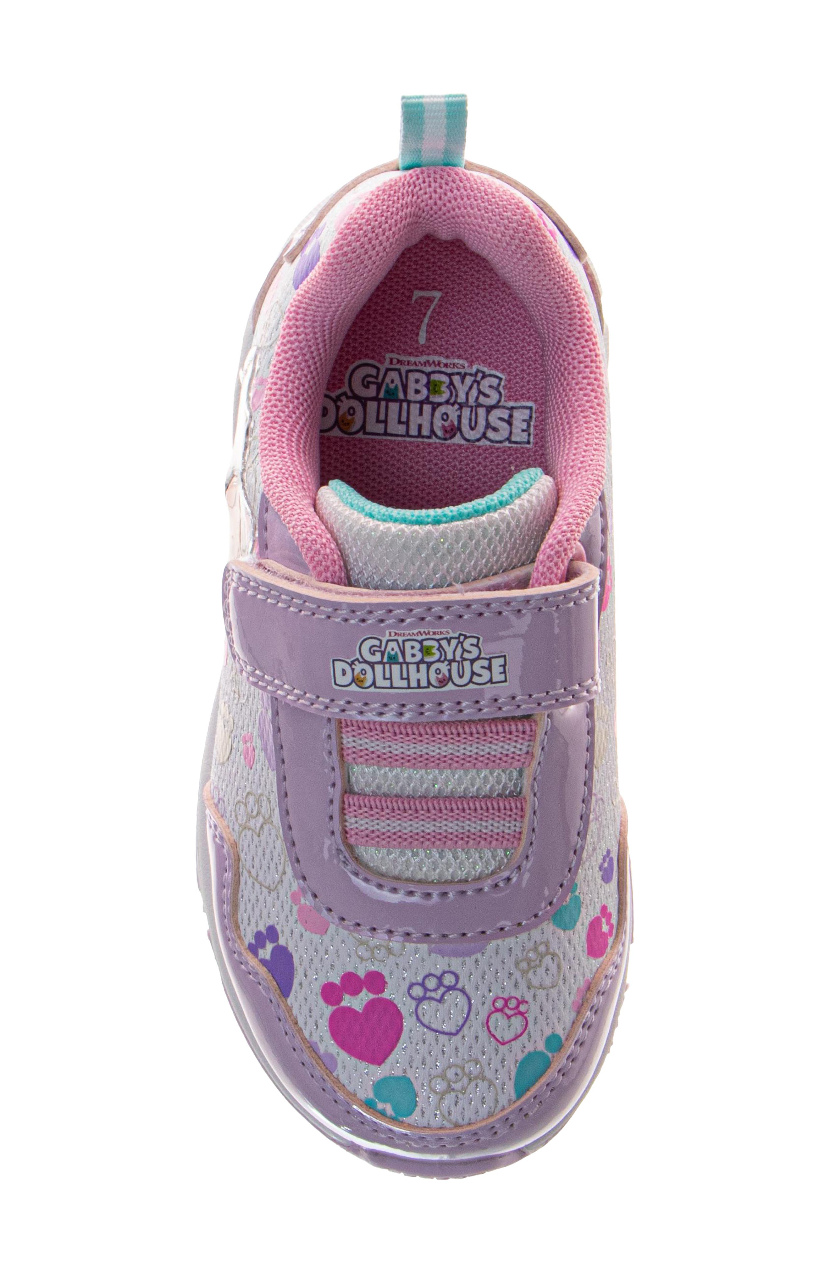 Kids' Gabby's Dollhouse Light-Up Sneaker, Alternate, color, PURPLE/MULTI