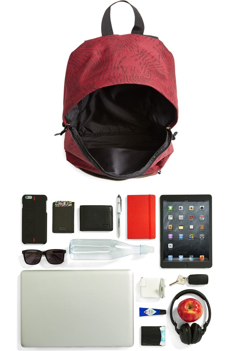 Topman Leaf Print Backpack, Alternate, color,