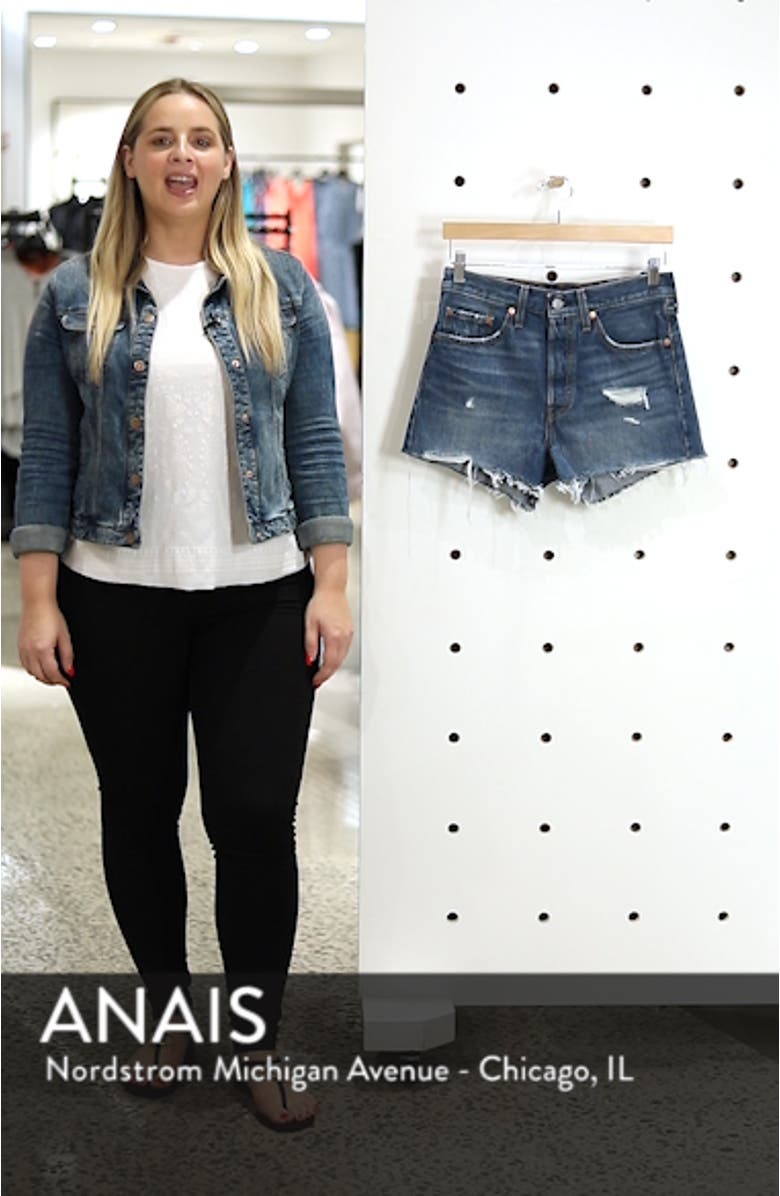 501<sup>®</sup> High Waist Cutoff Denim Shorts, sales video thumbnail