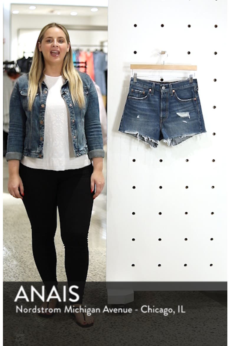 Levi's® 501® High Waist Cutoff Denim Shorts video