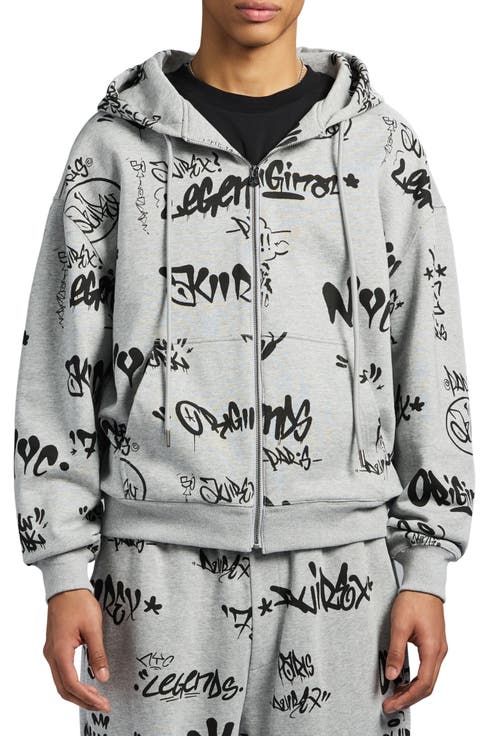 Graffiti Zip Hoodie
