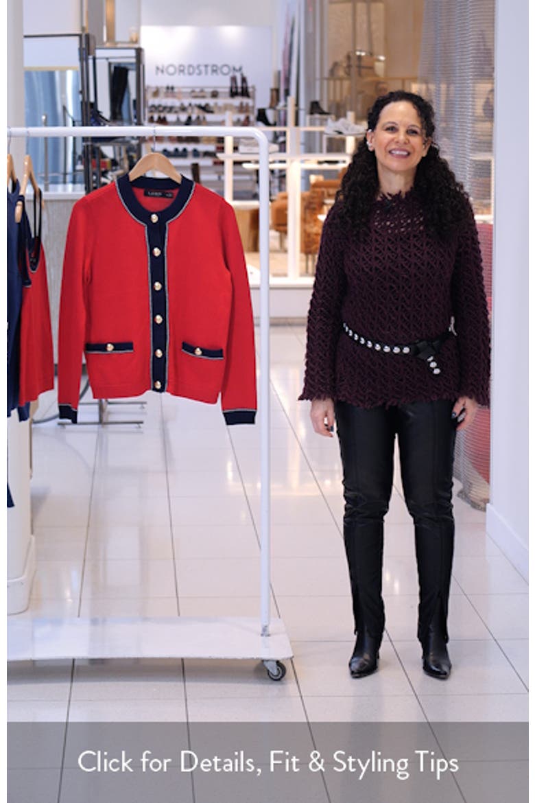 Two-Tone Trim Cardigan video