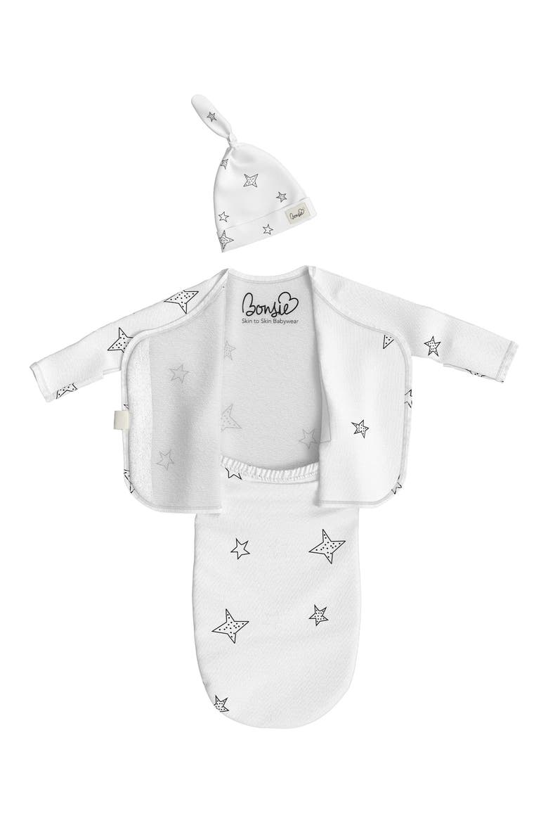 Baby Skin to Skin Girl or Boy, Bag and Hat Set, Alternate, color, STARS