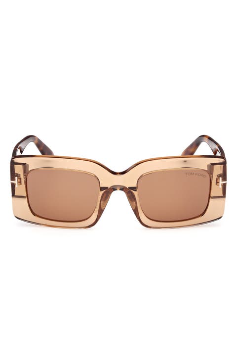 Brigitta 50mm Rectangular Sunglasses