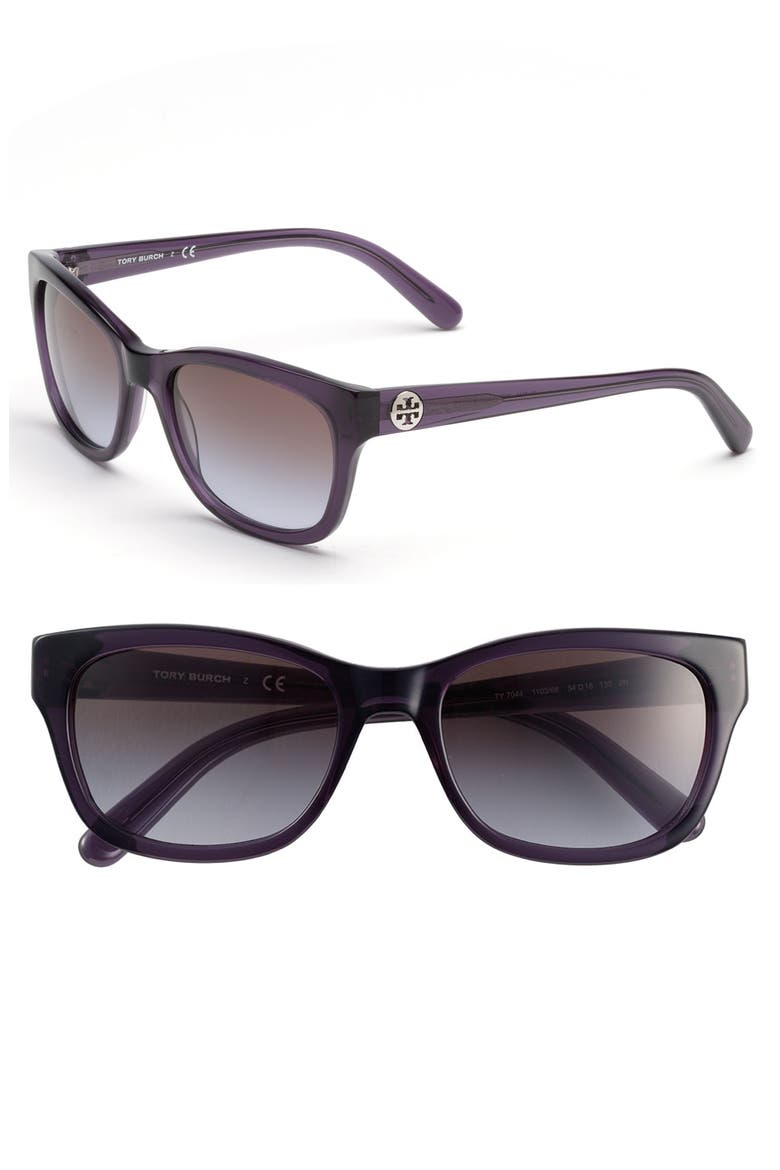 54mm Sunglasses, Main, color, DUSTY PURPLE/ BROWN PURPLE FAD