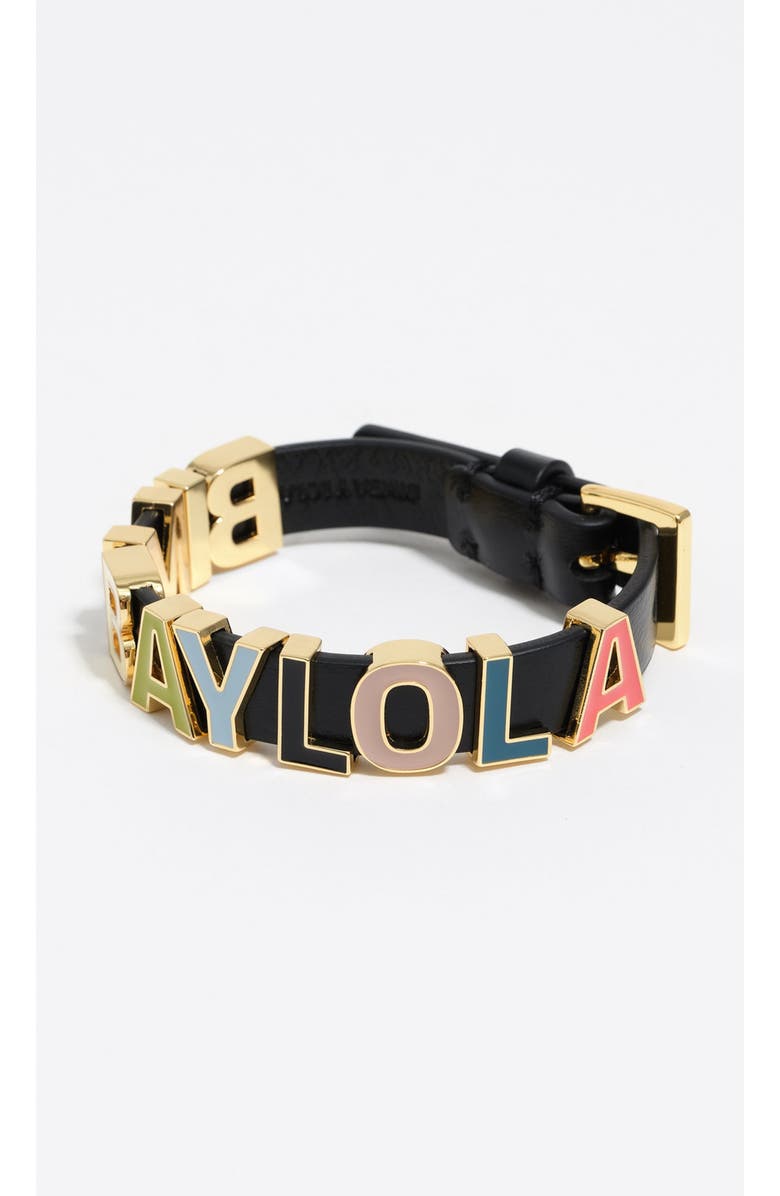 Bimba y Lola Multicolored Logo Strap Bracelet, Main, color, 