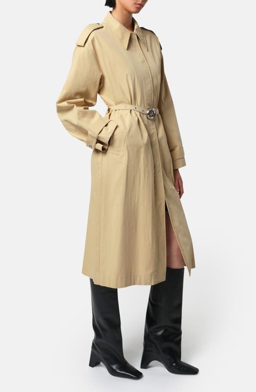 Apparis Ozzy Water Repellent Trench Coat In Sandstone