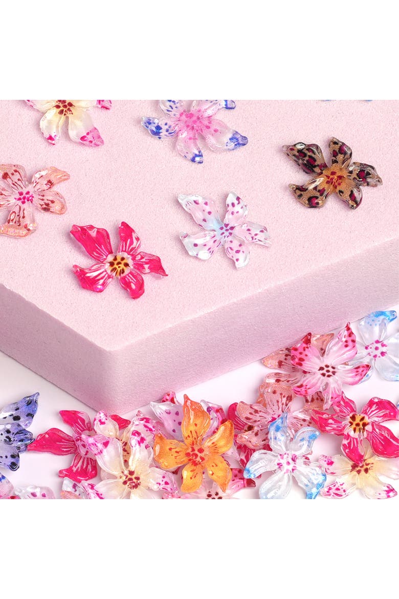 Orchid Blossom - 120+ Assorted Nail Charms, Alternate, color, Assorted multicolor floral