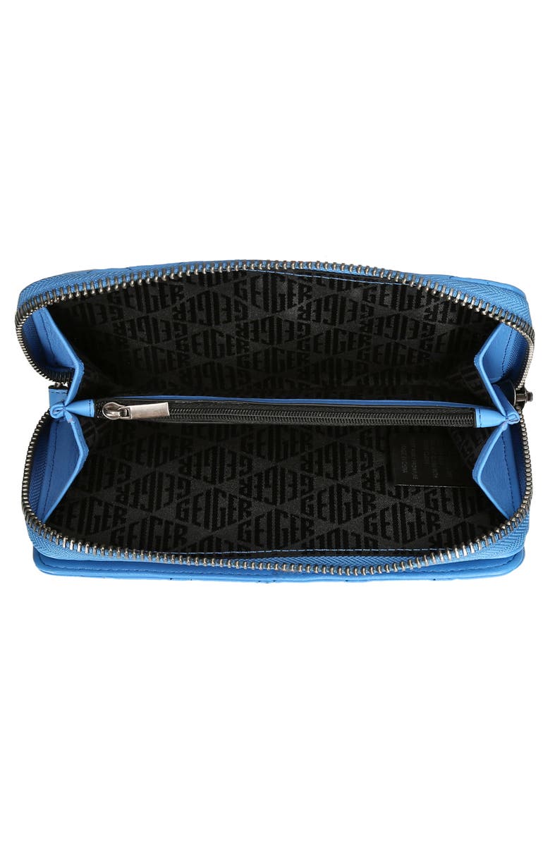 Kurt Geiger London Quilted Leather Wallet on a Chain, Alternate, color,