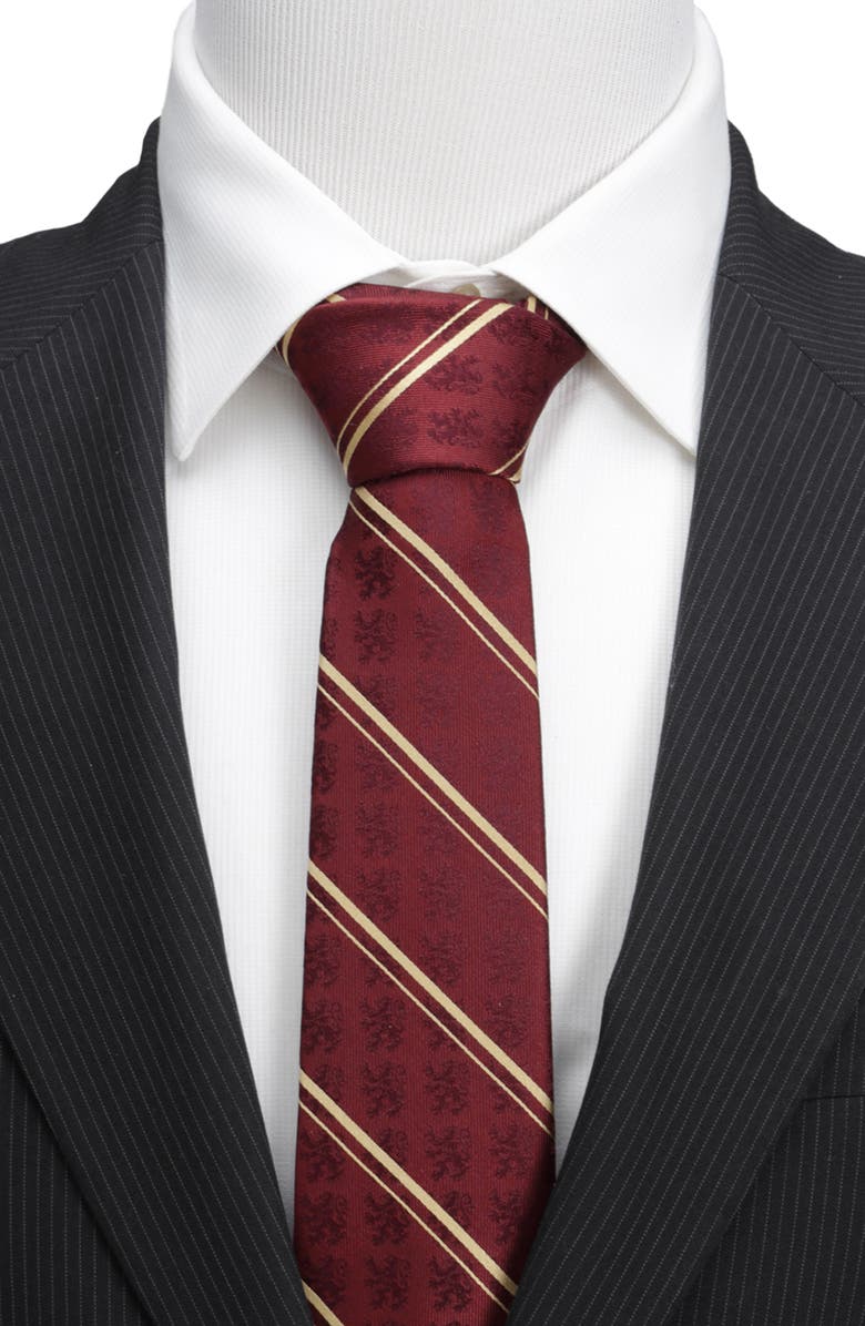 Cufflinks, Inc. Harry Potter Gryffindor Stripe Silk Tie, Alternate, color, Maroon