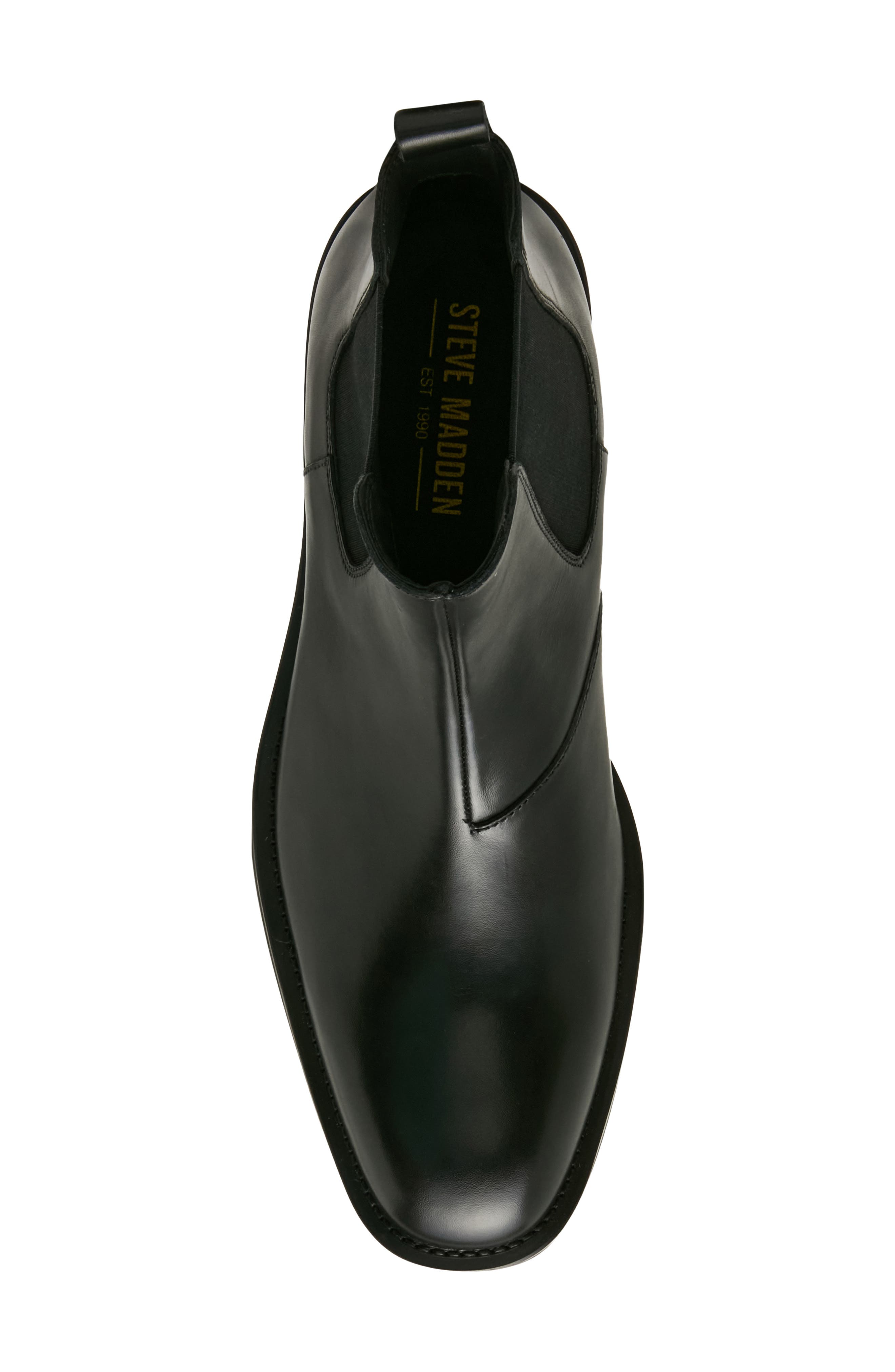 Devera Leather Chelsea Boot, Alternate, color, BLACK LEATHER