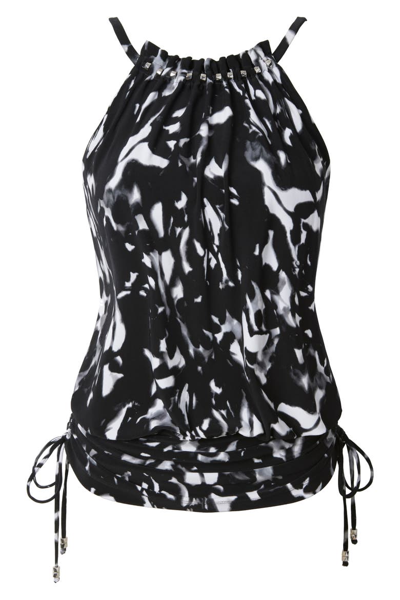 Dreamstate Babs Tankini Top, Alternate, color, BLACK/ MULTI