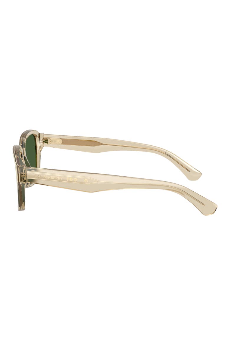 53mm Square Sunglasses, Alternate, color, BEIGE / DARK GREEN