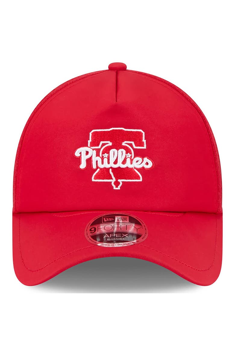 Men's New Era Red Philadelphia Phillies 2026 Batting Practice Alternate Apex 9FORTY Adjustable Hat, Alternate, color, Red