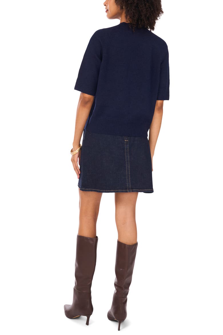 Mock Neck Sweater, Alternate, color, CLASSIC NAVY