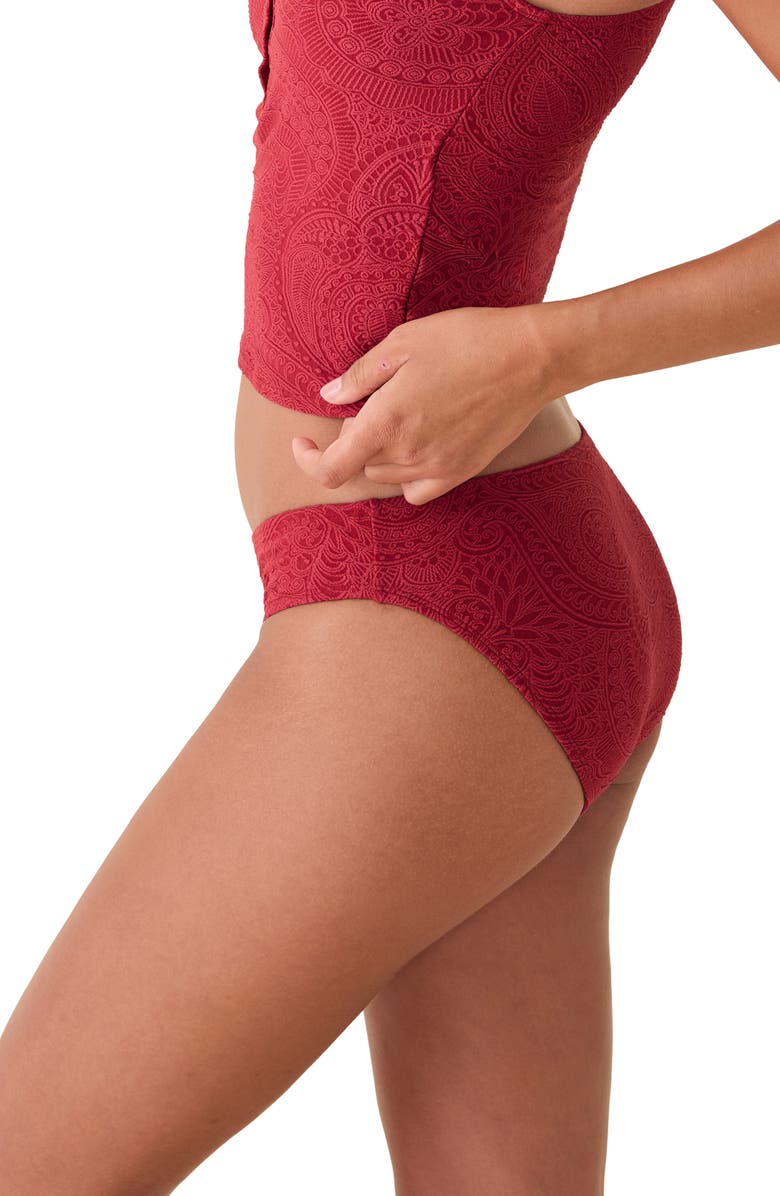 Andie The Bikini Bottoms, Alternate, color, Paprika