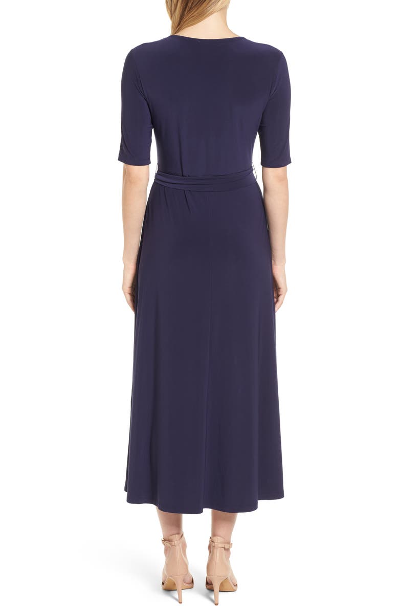 Chaus Lisa Tie Waist Dress, Alternate, color, 529-Evening Navy