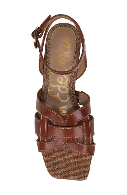 Sam Edelman Wayla Ankle Strap Sandal Toasted Whiskey Leather In Toasted Whiskey